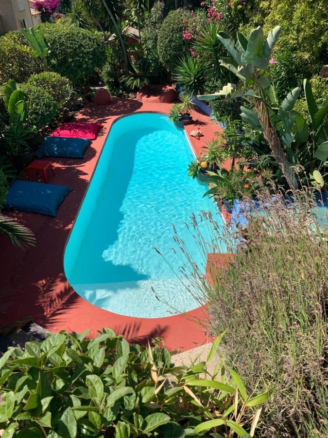 "La Villa Bali", En Bord De Mer A 5 Mn Des Plages Avec Piscine A Cascade, Grand Exterieur Unique Sur Le Theme De Bali Six-Fours-les-Plages Zewnętrze zdjęcie