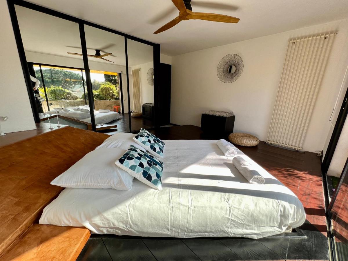 "La Villa Bali", En Bord De Mer A 5 Mn Des Plages Avec Piscine A Cascade, Grand Exterieur Unique Sur Le Theme De Bali Six-Fours-les-Plages Zewnętrze zdjęcie